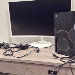 xbox series x Halo Edition Limited with Samsung gaming monitor 