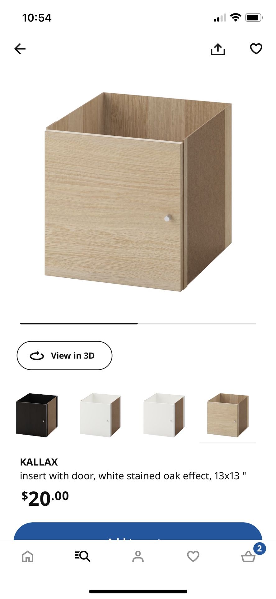 Kallax Insert With Door (x2)