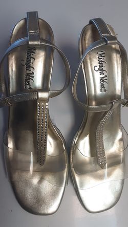 VINTAGE gold dress shoes size 8-1/2
