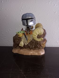 Funko POP! Deluxe: The Mandalorian - Mandalorian on Bantha with Child in Bag