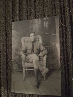 Handsome Ww1 Man Postcard Photo