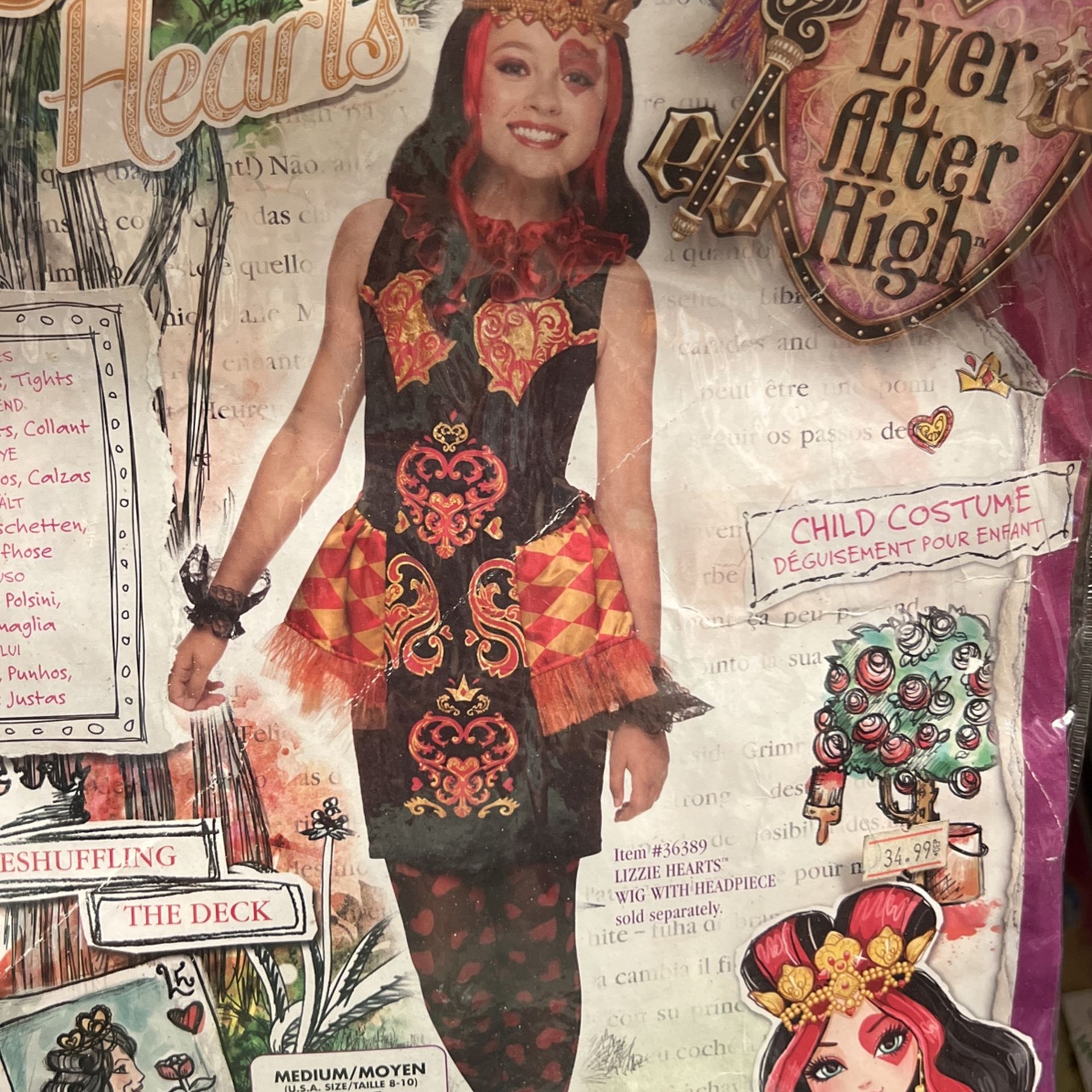 Lizzie Hearts Costume 5-7 (k0039)