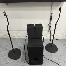 SONY SOUND BAR, SUBWOOFER, AND REAR SPEAKERS 