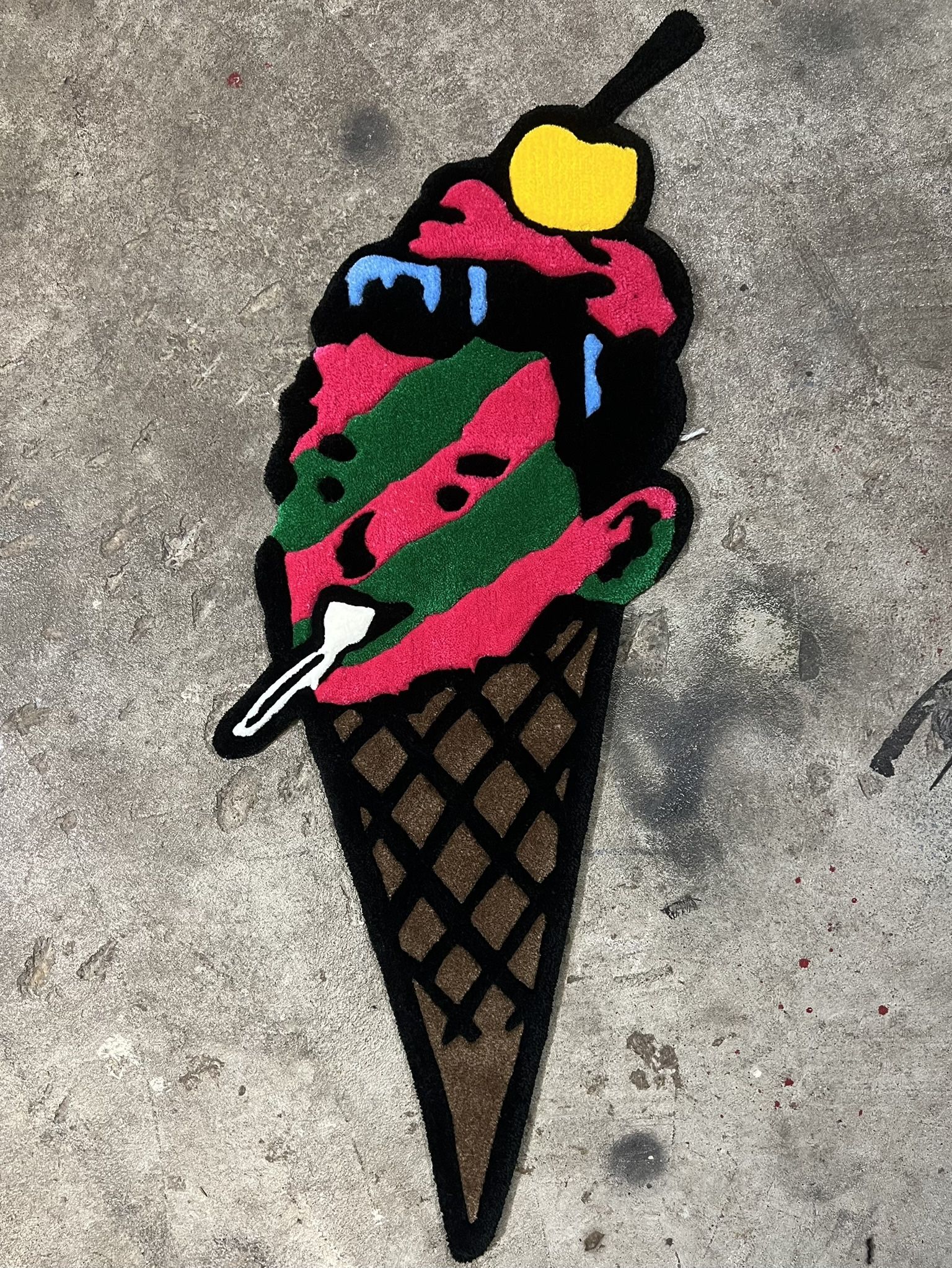 ICECREAM x BBC Handmade Tufted Rug (47”x 19”)