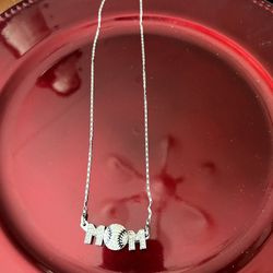 Bedazzled Baseball Necklace