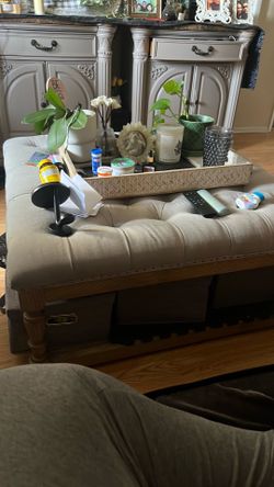 Beautiful luxury living room ottoman