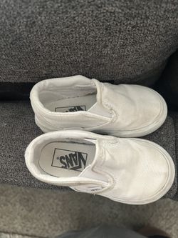 White Vans Size 6C Toddlers 