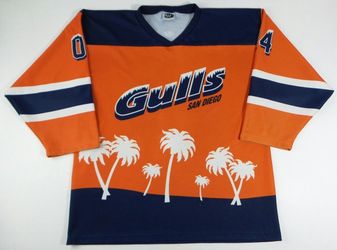 Vintage OT Sports ECHL San Diego Gulls Minor Leagues Hockey Jersey Size Mens XL