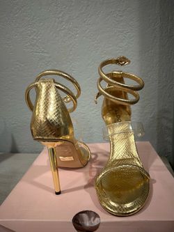 Aldo Minerva Heels Gold