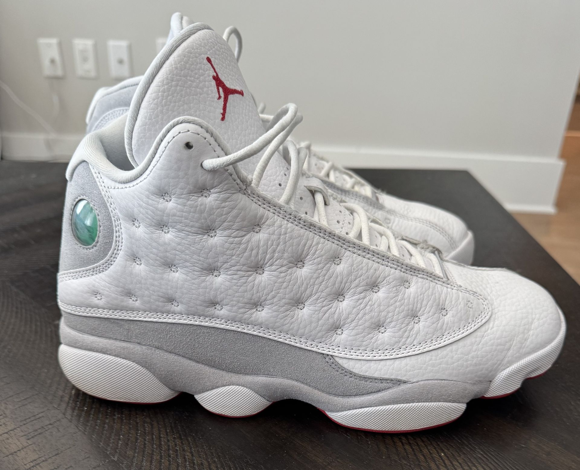Nike Air Jordan 13 Retro White, True Red Wolf Gray