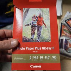 Canon Plus Glossy II PP-301 Inkjet Print Photo Paper - 100 Sheets 9 PACKS For SALE BRAND NEW IN BOX