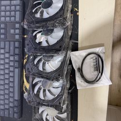 5x ARGB infinity edge fans + pwm fan hub