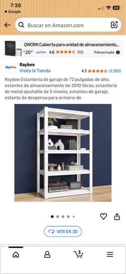 New Metal storage 5 tier shelf