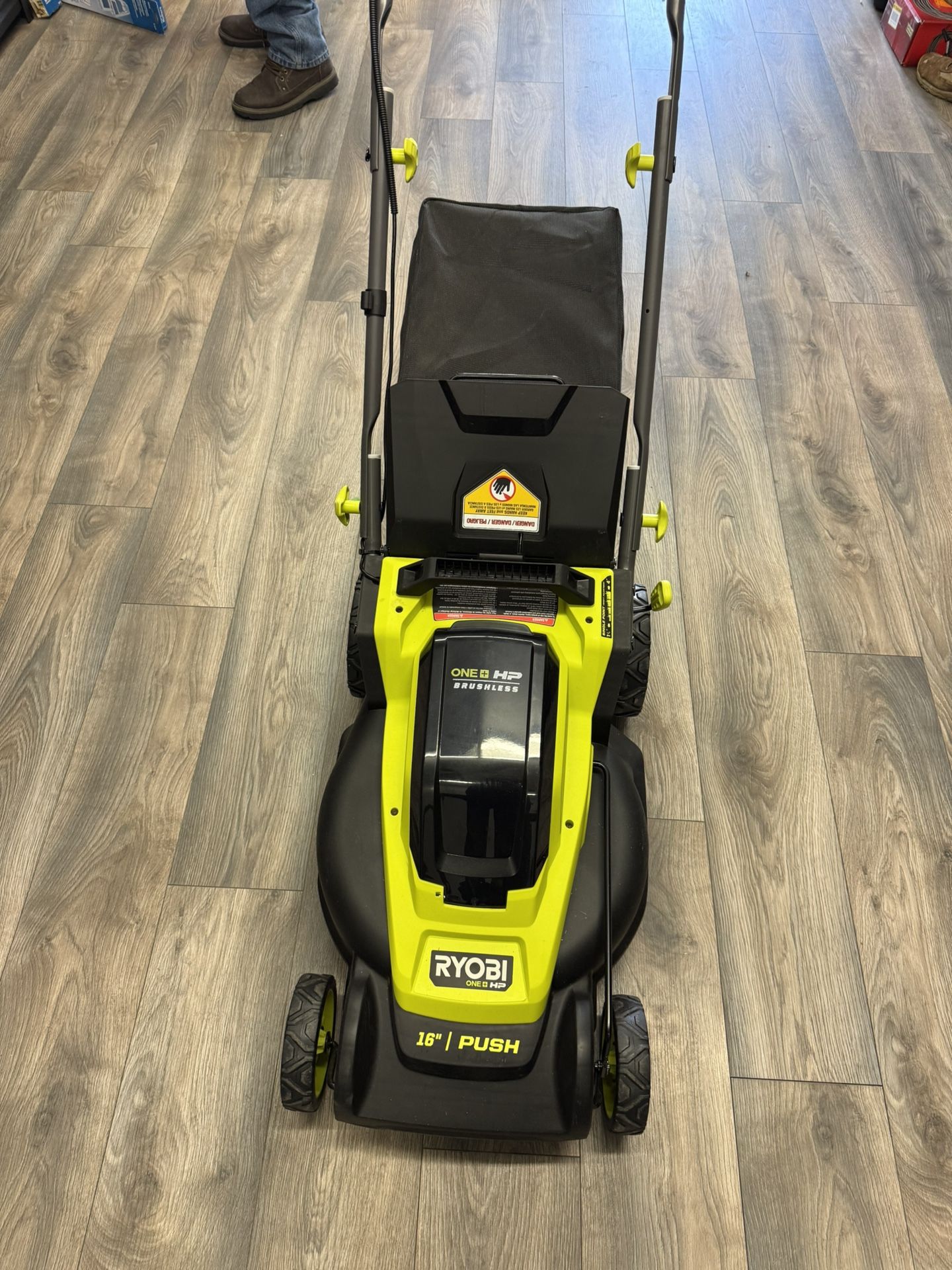 ONE+ HP 18V Brushless 16 in. Cordless Battery Walk Behind Push Lawn Mower (Tool Only)