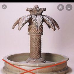 Concrete Palm Tree Fountain 