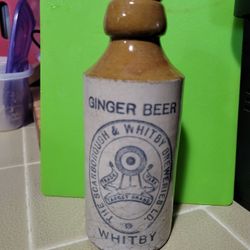 Antique GingerBeer Clay Bottle 