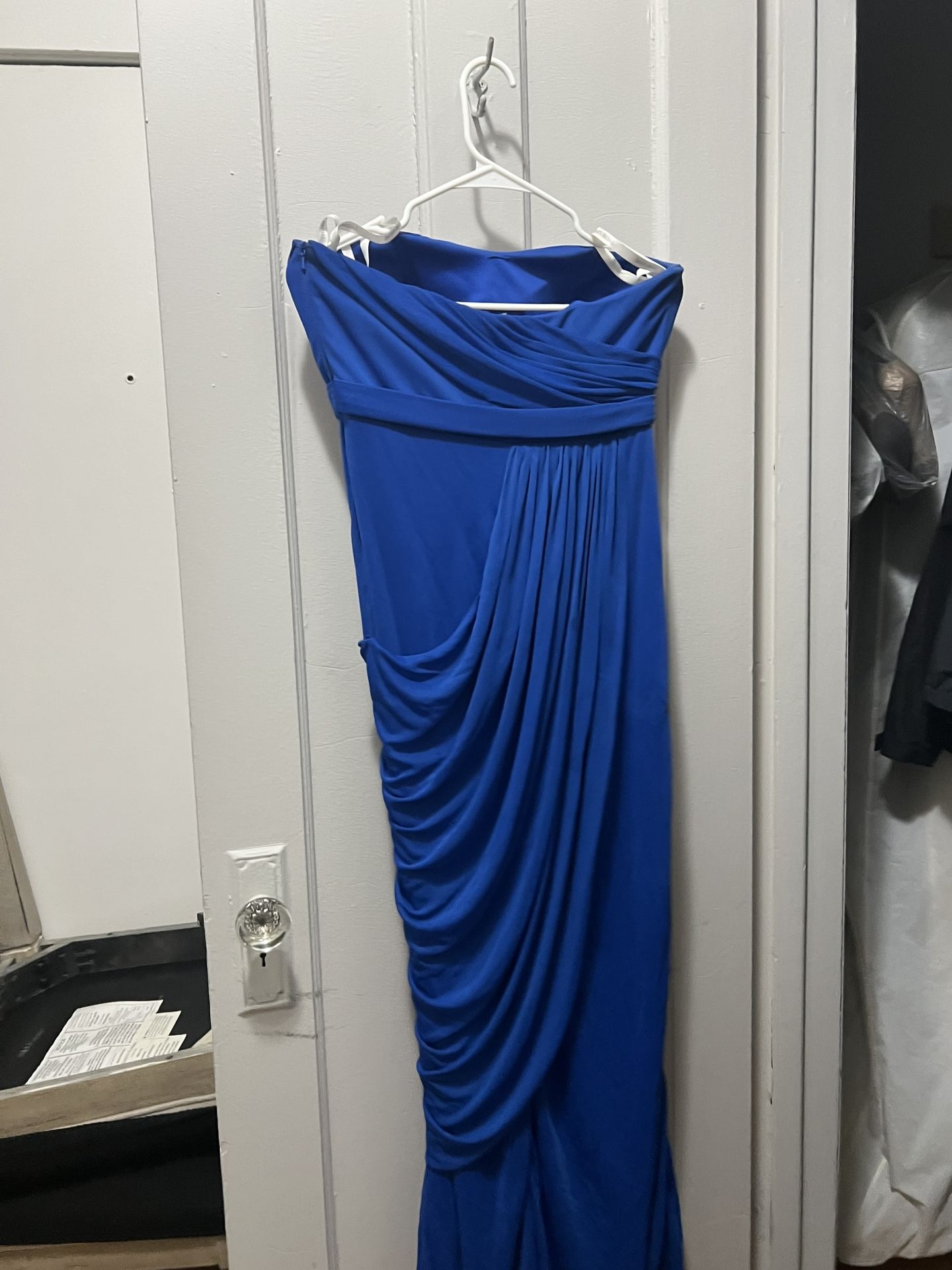 Bridesmaid/Semi-formal Sleeveless Drape-like Dress