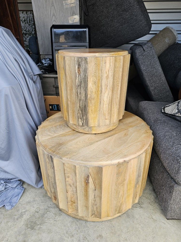 Pair Of Round End Tables