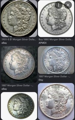 Random year Morgan Silver Dollars
