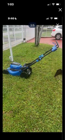 Lawnmower and weed eater electric
