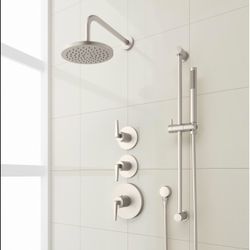 Signature Hardware Shower System with Valve and Trim