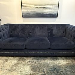 CHESTERFIELD NAVY BLUE SOFA