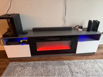 entertainment center fireplace🔥