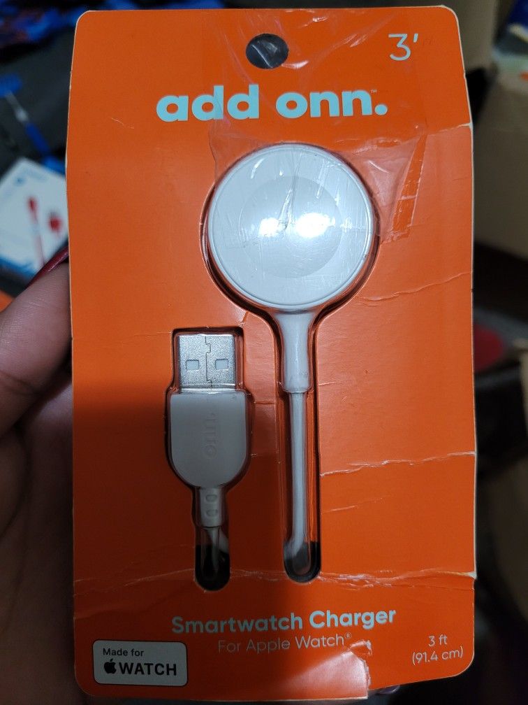 Onn. 3' Smart Watch Charger For Apple Watch