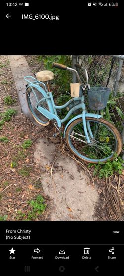 Huffy Nel Lusso Cruiser Bike, 26" Wheels, Adults Ages 13+ Years, Light Blue Needs Repair. Cleaning, New Chain, New Wheels