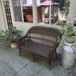 Wicker Outdoor Loveseat