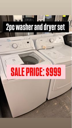LG washer and dryer set