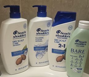 Head & Shoulders Shampoo Bundle – 4 Bottles