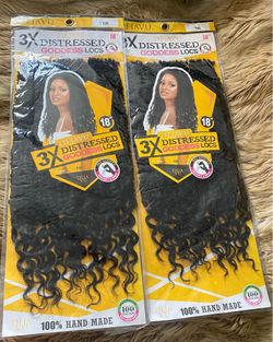 2 packs 18” Distressed goddess locs $15