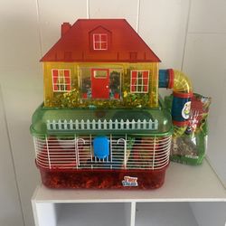 Hamster Cage And Everything You Need Including A Buddy 