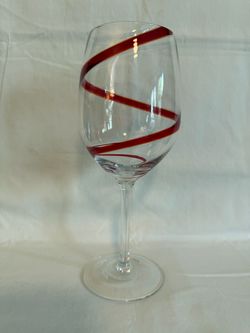 Red Swirl Wine Replacement Glass