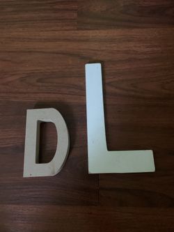 Wooden letters
