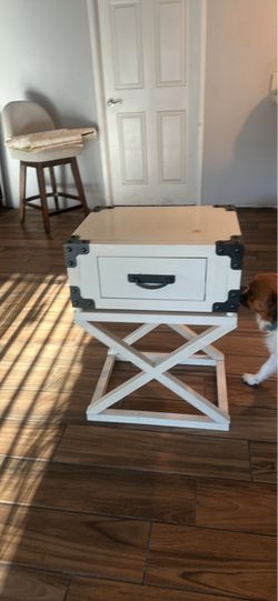 White end table