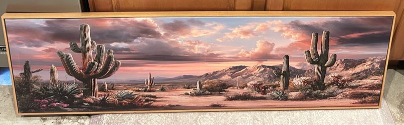 Panoramic Arizona Landscape Painting/Wall Hanging