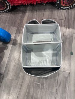Fabric Storage Bin with Divider