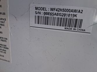 Samsung front end washing machine