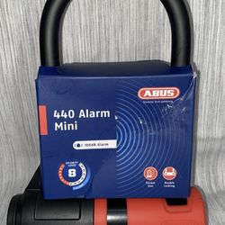 Abus 440 Mini U Lock 4.2" x 6.3" Keyed Alarm New