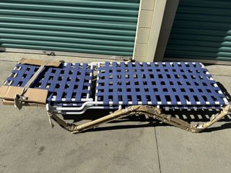 Hampton Bay strap chaise lounge lake 2 Chair Set 