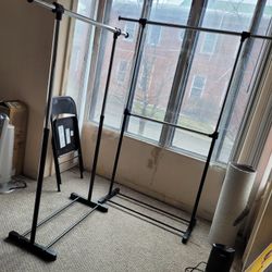 New Clothes Garment Rack Set Of 2 Pcs 