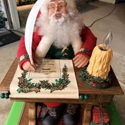 Animated Writing Santa W/ Original Box