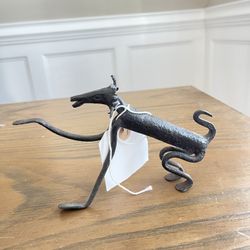 antique Animal Sculpture, 1960s, Wrought Iron Unique Mythical Folk Art Figurine