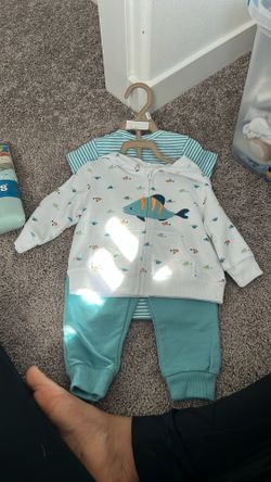 Fish Outfit 3pc 6-9 Months 