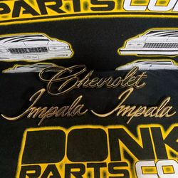 1(contact info removed) Chevy Impala 3pc Gold Emblem Set