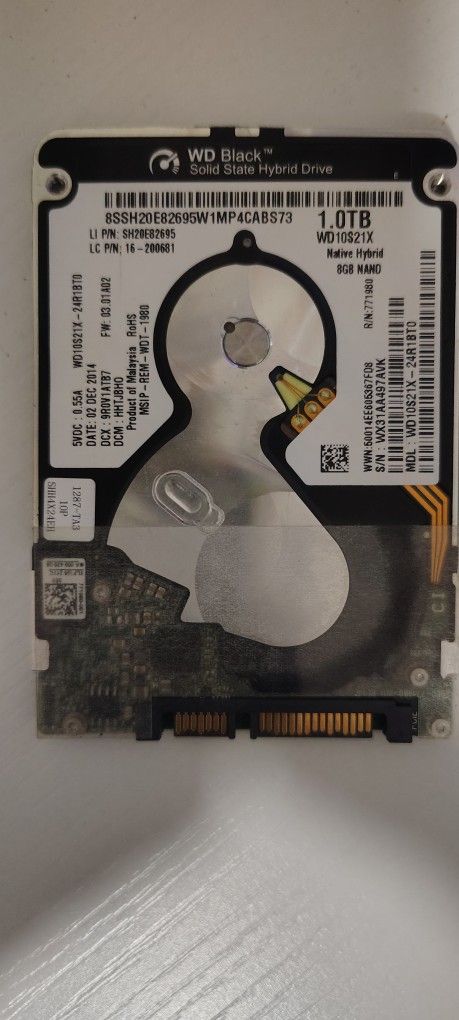 WD Black Solid State Hybrid Drive