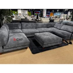 Corduroy Living Room Modular Sectional Sofa  
