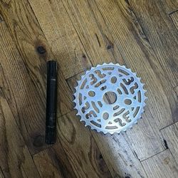 Se Bikes Silver Sprocket And Spindle 